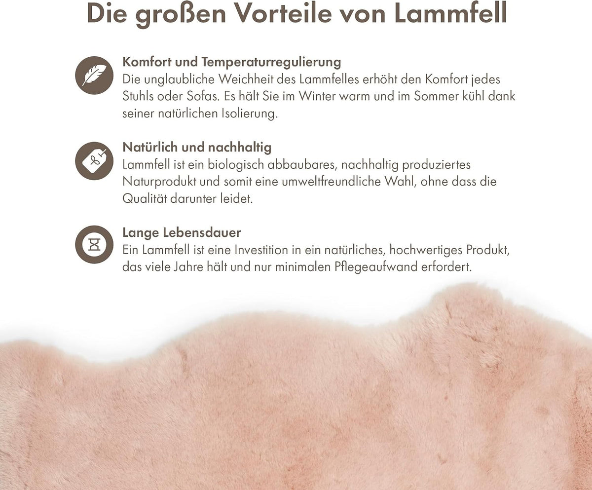 Baby Lammfell für Kinderwagen & Spielteppich – Bild 4