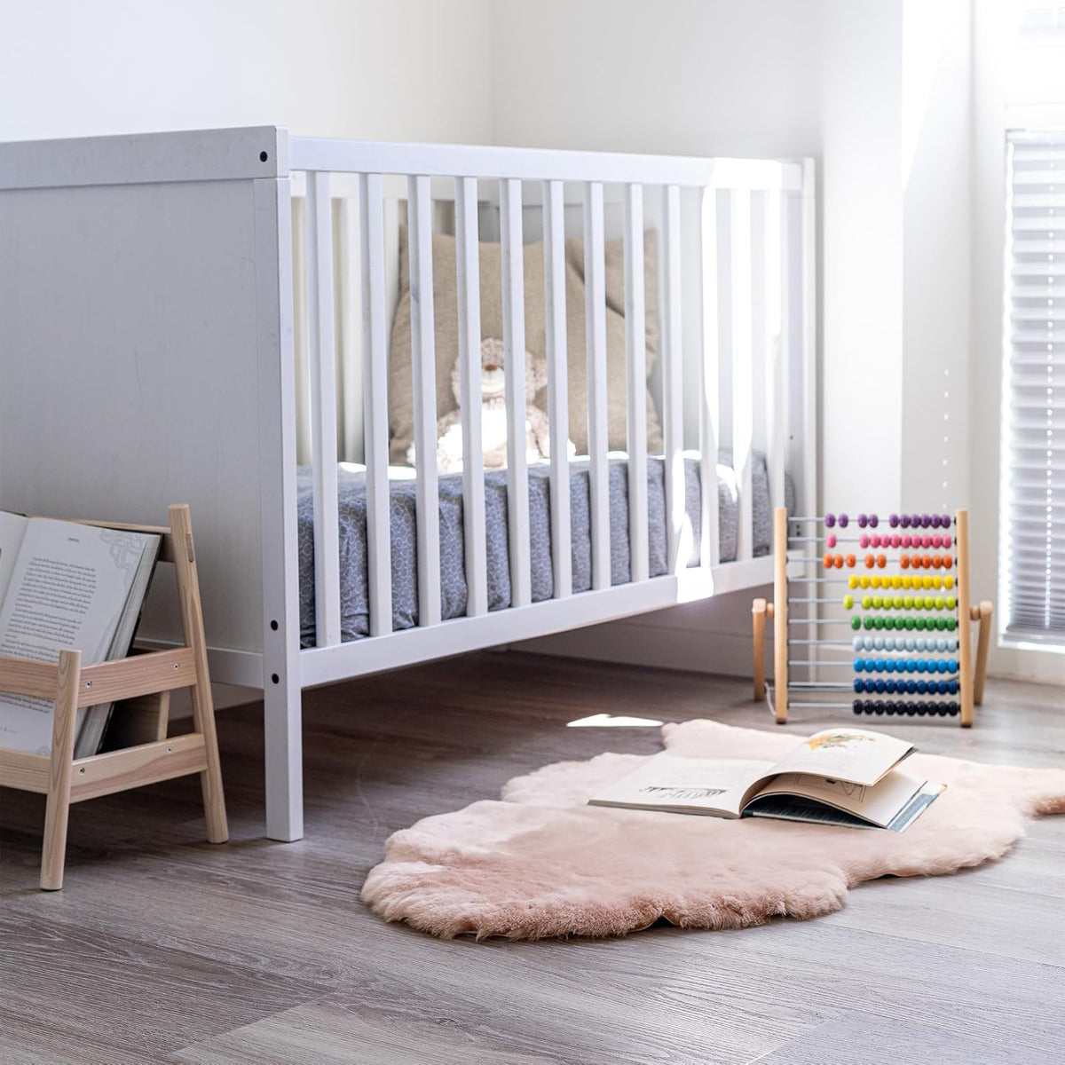 Baby Lammfell für Kinderwagen & Spielteppich – Bild 2