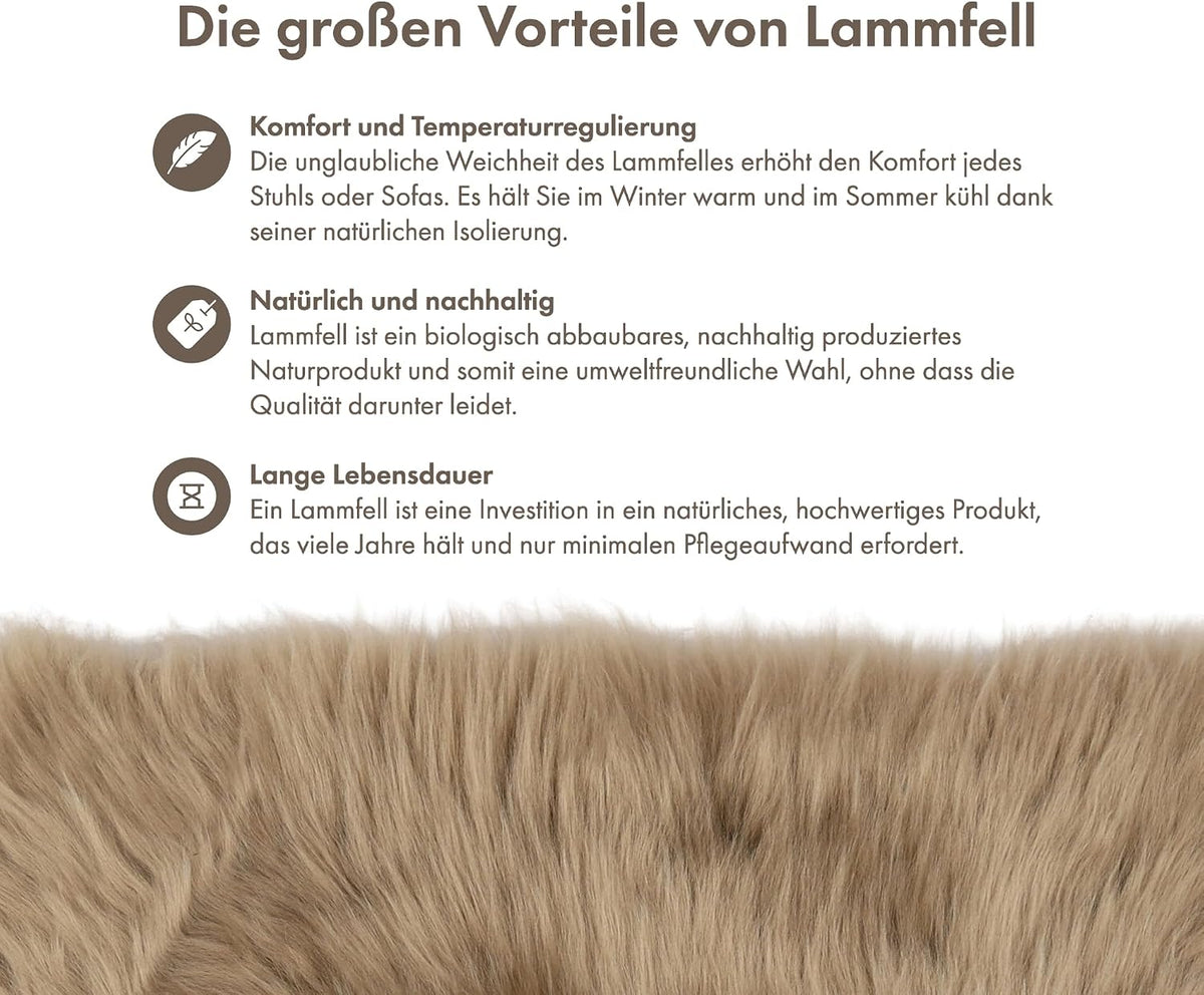 Lammfell Kissenbezug – Bild 4